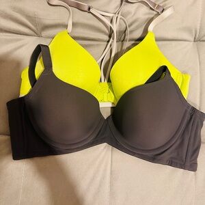 Victoria's Secret Black and Yellow Bra Set